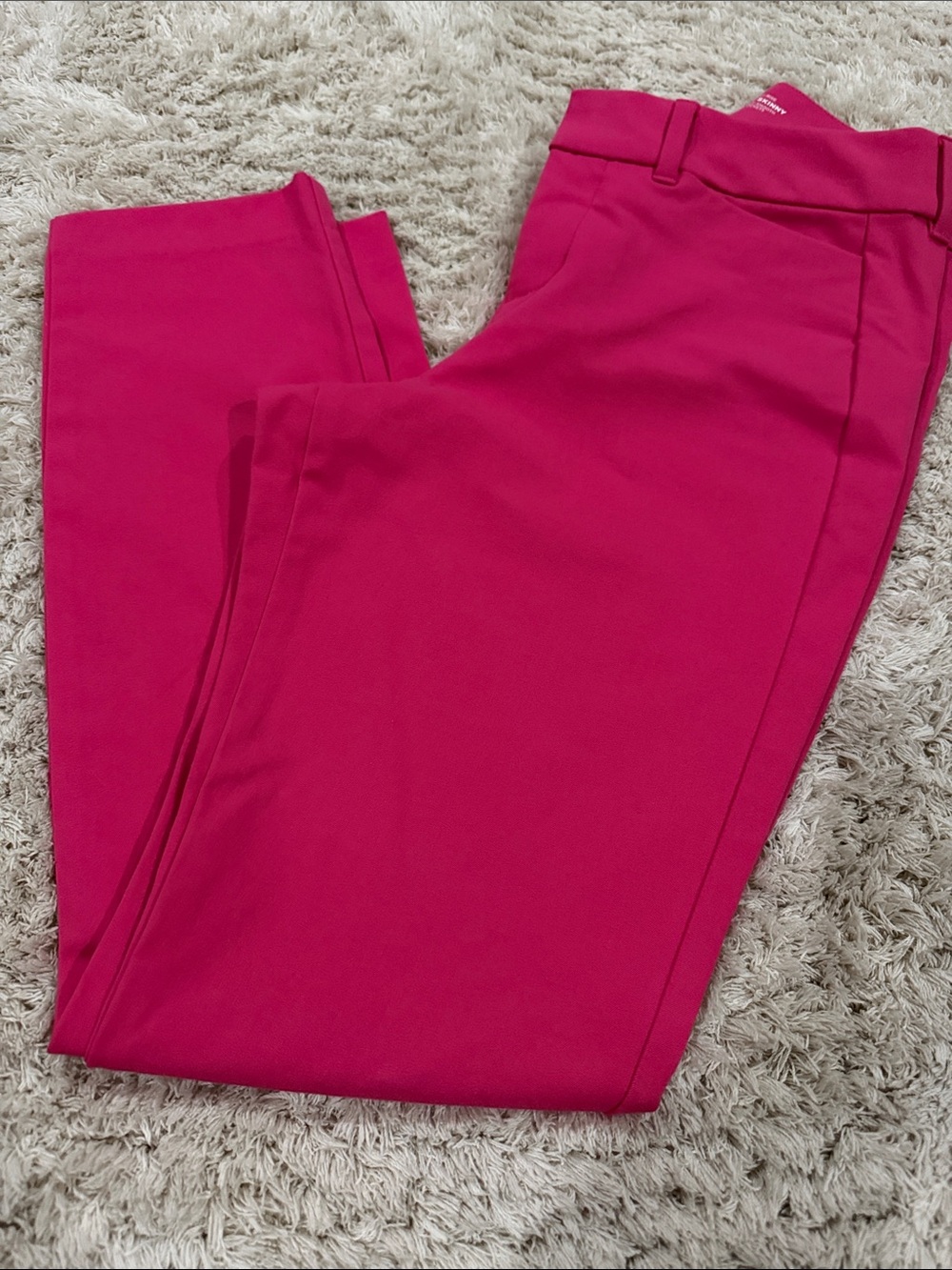 Old Navy Hot Pink Straight-Leg Pants